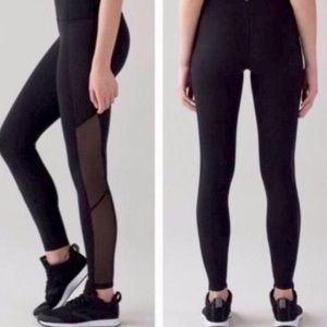 Lululemon polka dot mesh luxtreme leggings.